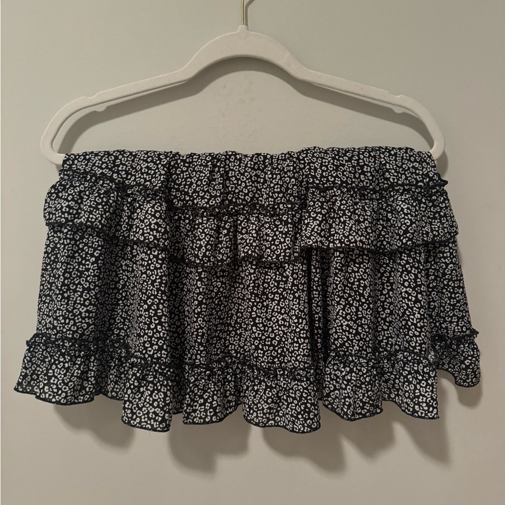 Altard State Mini Skirt - Black Leapord